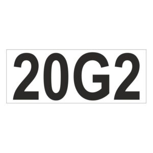 Prefix - Size & type code - 20G2