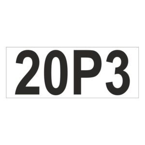 Prefix - Size & type code - 20P3