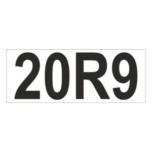 Prefix - Size & type code - 20R9