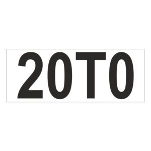 Prefix - Size & type code - 20T0