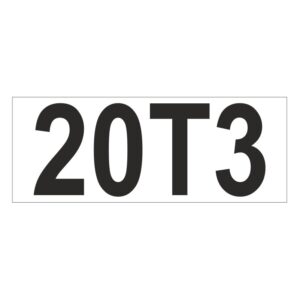 Prefix - Size & type code - 20T3