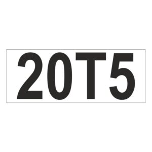 Prefix - Size & type code - 20T5