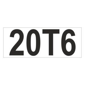 Prefix - Size & type code - 20T6