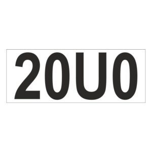 Prefix - Size & type code - 20U0