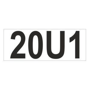 Prefix - Size & type code - 20U1