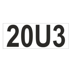 Prefix - Size & type code - 20U3