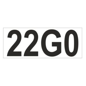 Prefix - Size & type code - 22G0