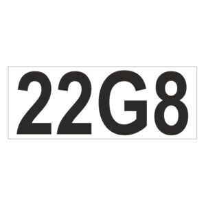 Prefix - Size & type code - 22G8