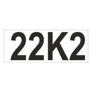 Prefix - Size & type code - 22K2