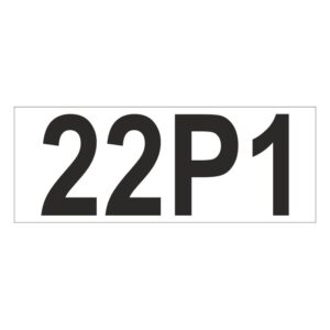 Prefix - Size & type code - 22P1