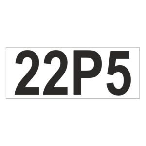 Prefix - Size & type code - 22P5