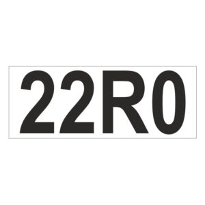 Prefix - Size & type code - 22R0