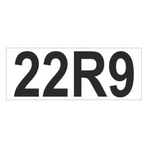 Prefix - Size & type code - 22R9