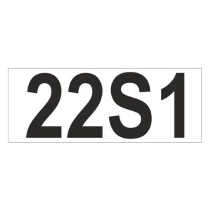 Prefix - Size & type code - 22S1