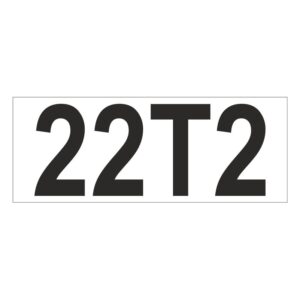 Prefix - Size & type code - 22T2