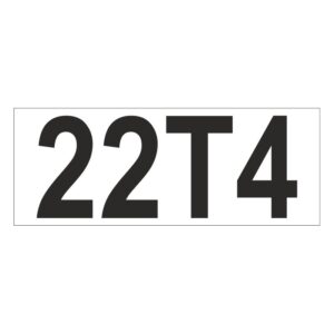 Prefix - Size & type code - 22T4