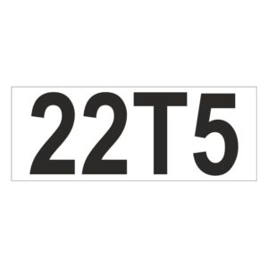 Prefix - Size & type code - 22T5