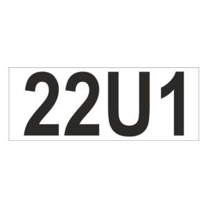 Prefix - Size & type code - 22U1