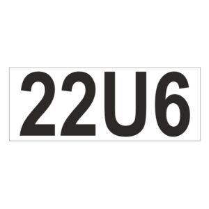 Prefix - Size & type code - 22U6