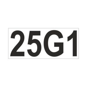 Prefix - Size & type code - 25G1