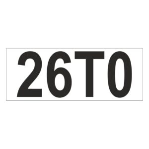 Prefix - Size & type code - 26T0