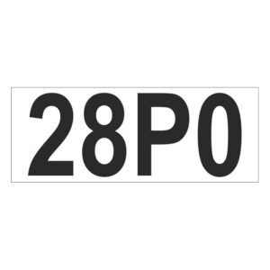 Prefix - Size & type code - 28P0