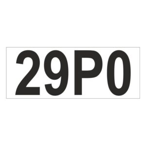 Prefix - Size & type code - 29P0