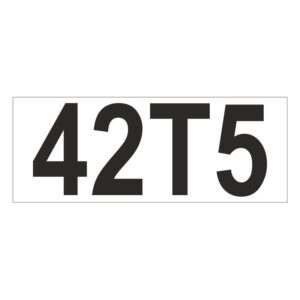 Prefix - Size & type code - 42T5