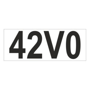 Prefix - Size & type code - 42V0