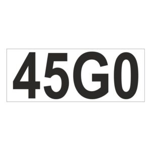 Prefix - Size & type code - 45G0