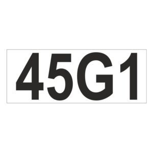 Prefix - Size & type code - 45G1