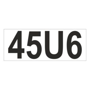 Prefix - Size & type code - 45U6