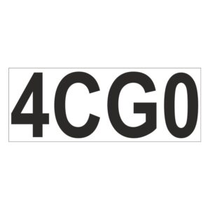 Prefix - Size & type code - 4CG0