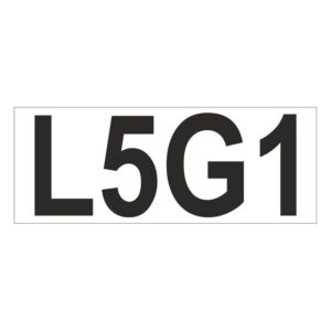 Prefix - Size & type code - L5G1