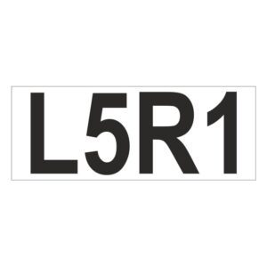 Prefix - Size & type code - L5R1
