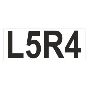Prefix - Size & type code - L5R4
