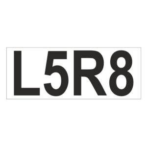 Prefix - Size & type code - L5R8