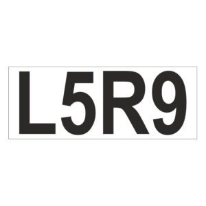 Prefix - Size & type code - L5R9