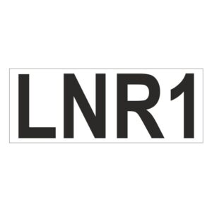 Prefix - Size & type code - LNR1
