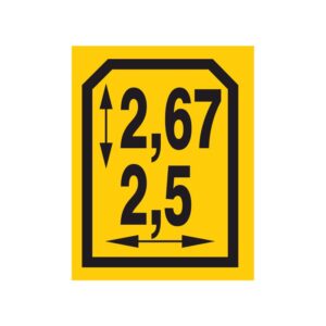 Container size decal 2,67 - 2,5