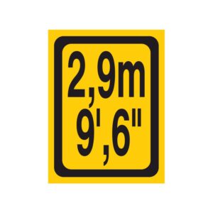 Container size decal 2,9m - 9,6