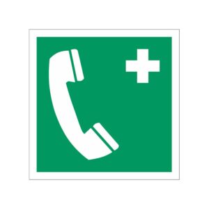 ISO 7010 - E004 - Eerste hulp noodtelefoon