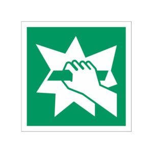 ISO 7010 - E008 - Glas breken voor toegang