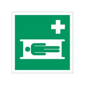 ISO 7010 - E013 - Brancard