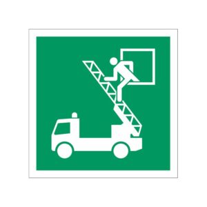 ISO 7010 - E017 - Vluchtweg raam