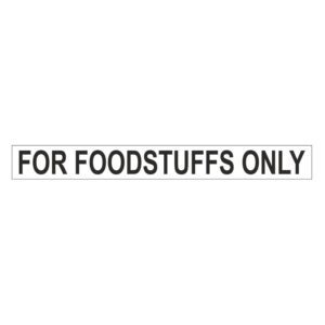 For foodstuffs only