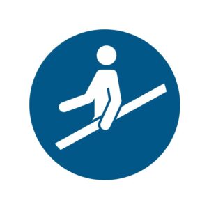 ISO 7010 - M012 - Leuning gebruiken verplicht