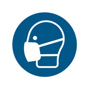 ISO 7010 - M016 - Gezichtsmasker verplicht