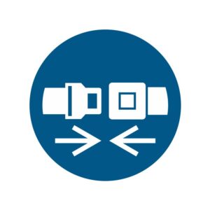 ISO 7010 - M020 - Veiligheidsgordel verplicht