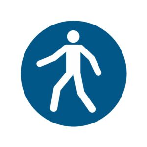 ISO 7010 - M024 - Looppad gebruiken verplicht